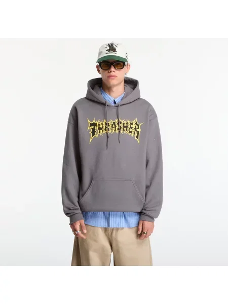 Hanorac cu glugă Thrasher gri