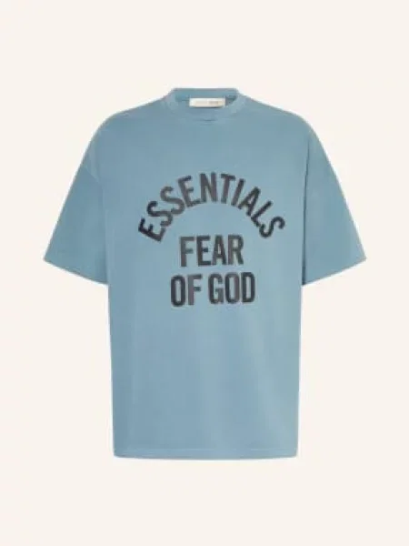 Essentials Fear Of God Tričko Oversize modrá
