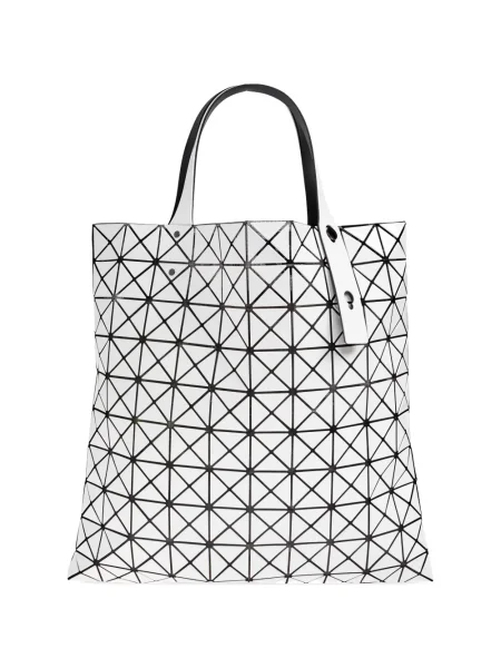 Geantă Bao Bao Issey Miyake cu imagine cu imprimeu geometric alb