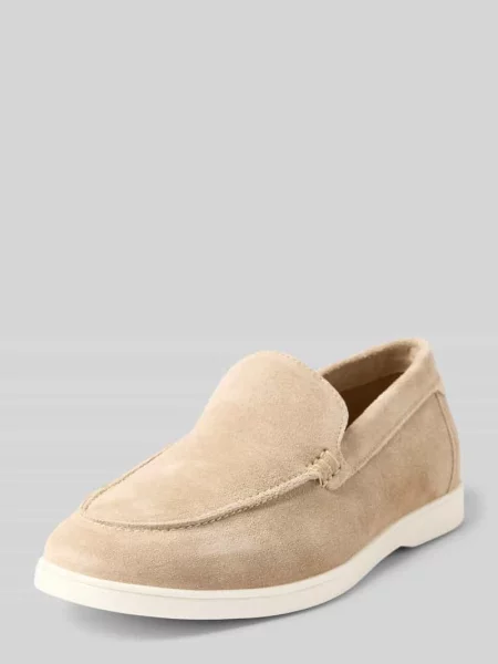 Mokasyny z prawdziwego zamszu model Suede' Jack & Jones beżowe