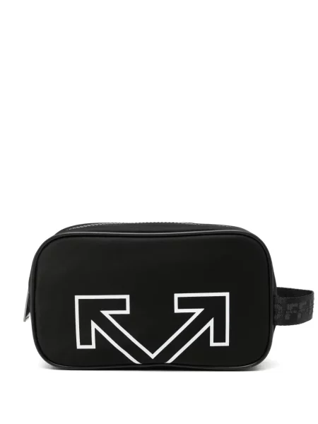 Geantă Off-white cu autograf alb