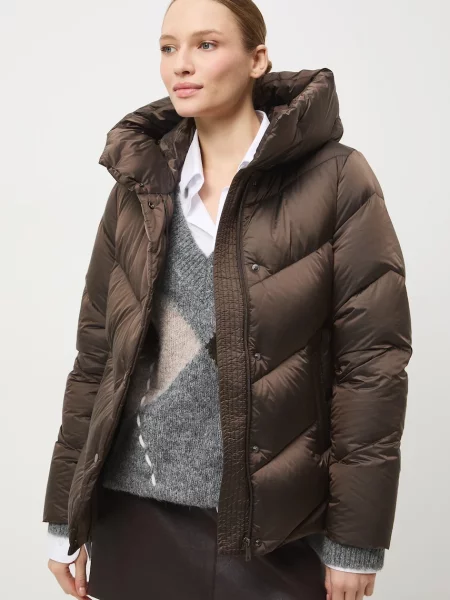 Medicine kurtka puchowa zimowa brązowy