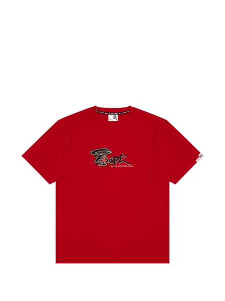 Grafic tricou Aape By A Bathing Ape cu imagine roșu