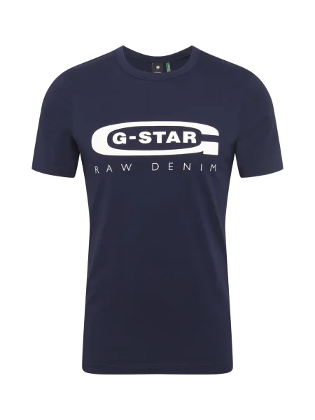 G-Star RAW Majica temno modra / bela