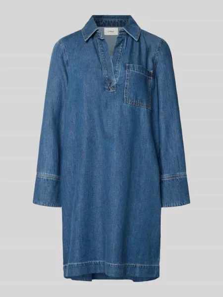 Sukienka jeansowa o kroju relaxed fit z mieszanki lyocellu i bawełny S.oliver Red Label
