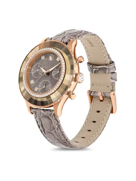 Zegarek Swarovski skórzany różowy