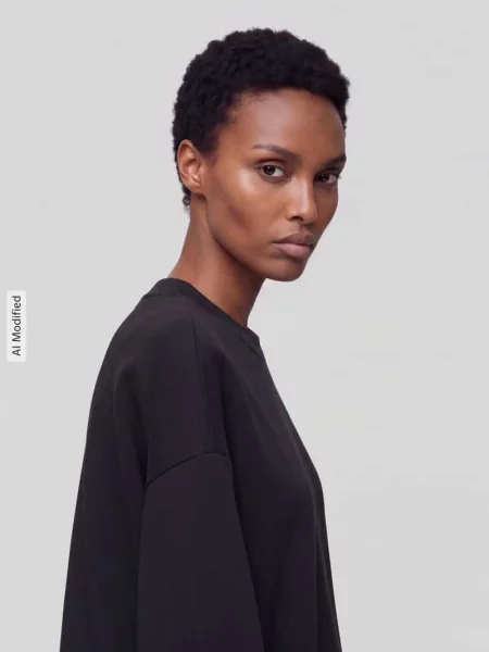 Bluza z obniżonymi ramionami Jake*s Casual czarna
