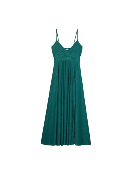 Sukienka Oltre plisowana niebieska