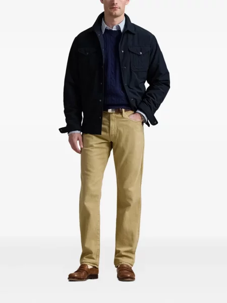 Pantaloni chino Polo Ralph Lauren din țesătură twill verde
