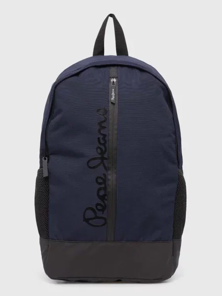 Рюкзак Pepe Jeans великий з принтом синій