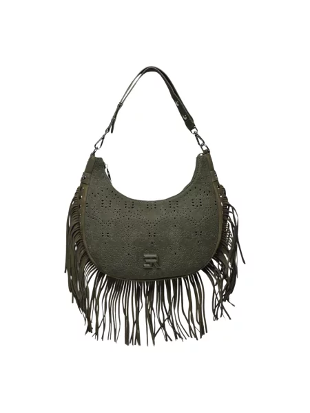 Torebka hobo Ermanno Scervino skórzana zielona