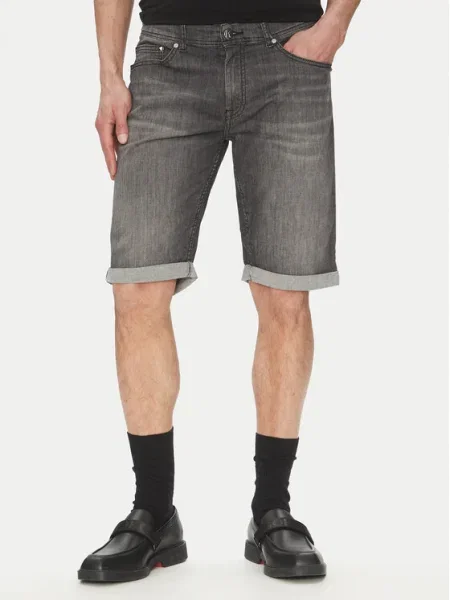 KARL LAGERFELD Pantaloni scurți de blugi negru