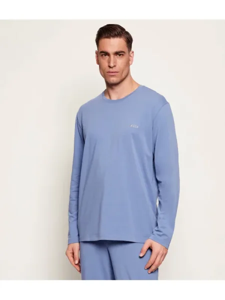 Hosszú ujjú póló Boss Black fekete