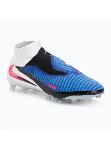 Încălțăminte de fotbal pentru bărbați Nike Phantom 6 High Elite AG racer blue/white/pink blast alb