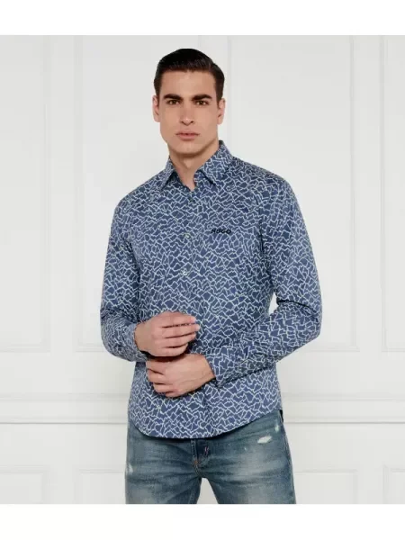 HUGO Cămașă Ermo albastru