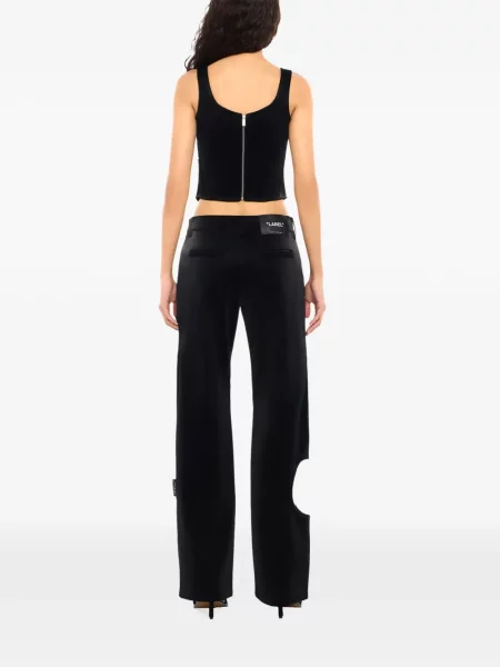 Pantaloni Off-white de catifea alb