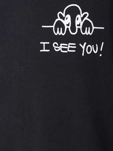 Футболка Neil Barrett Slim "I See You" з принтом чорний