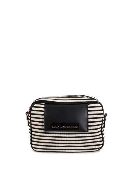 Lola Casademunt Torba za čez ramo črna / naravno bela