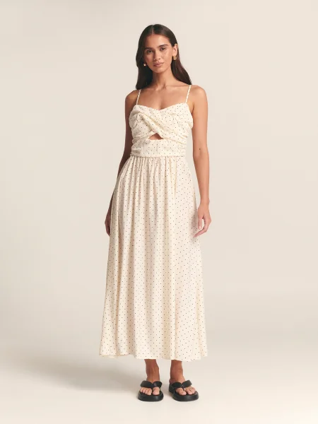 St MRLO Rochie BAYLEN crem negru