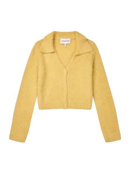 Sweter Munthe żółty