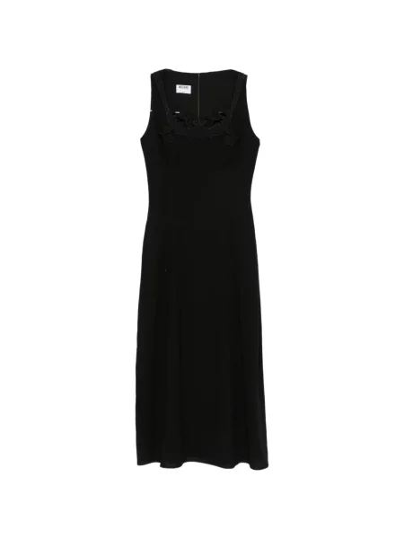 Rochie midi Moschino cu broderie negru