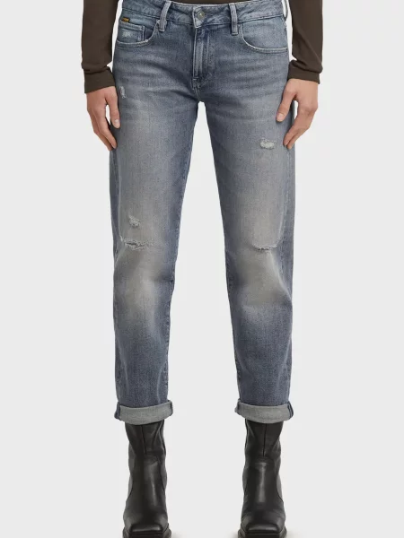 Джинси бойфренди G-star Raw сині