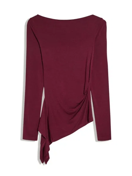 Bershka Tricou vin roșu