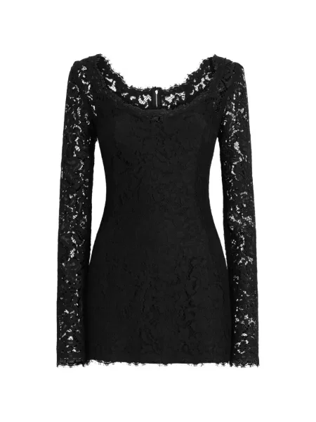 Rochie Dolce & Gabbana din dantelă negru