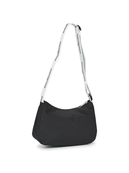 Kabelka Tommy Jeans Tjw Ess Daily Shoulder Bag Čierna biela