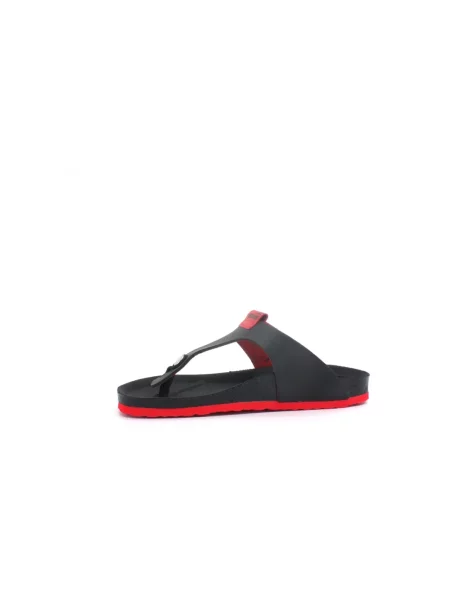 Klapki Love Moschino skórzane czarne