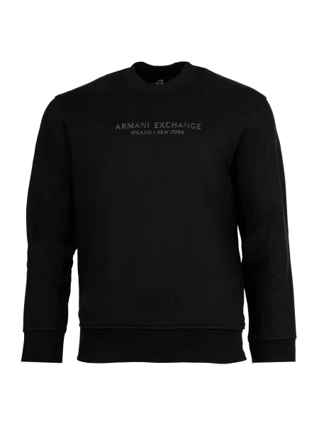 ARMANI EXCHANGE Mikina tmavě šedá černá