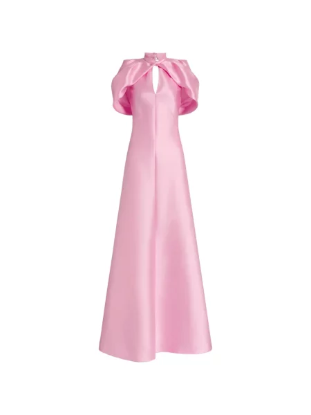 Rochie maxi Alberta Ferretti roz