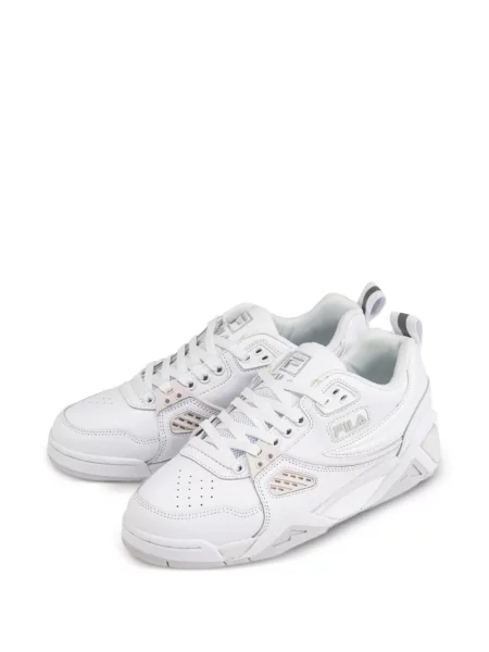 Top Fila din piele alb