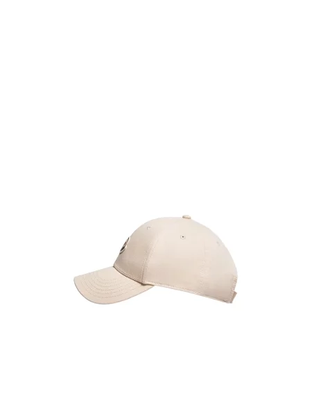 Czapka z daszkiem Moncler z logo biała