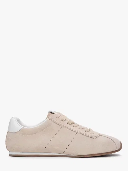 Шкіряні Кросівки Estro бежевий