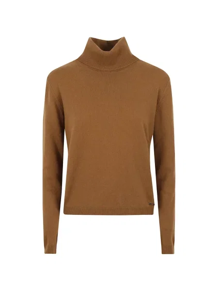 Pulover Kiton tricotate maro