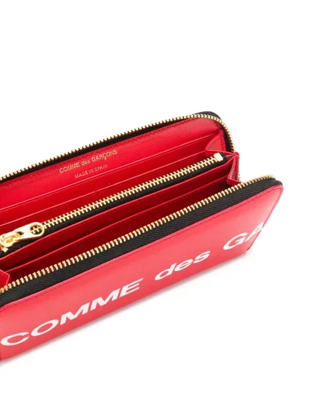 Peněženka Comme Des Garçons Wallet s potiskem červená