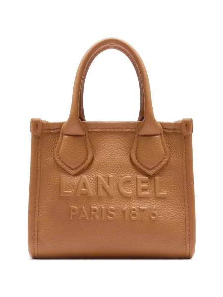 Geantă shopper Lancel din piele maro