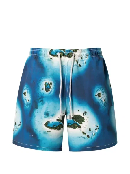 Slip de baie Mc2 Saint Barth cu autograf albastru