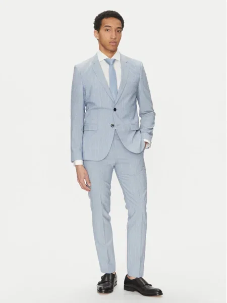 HUGO Costum celest Extra albastru