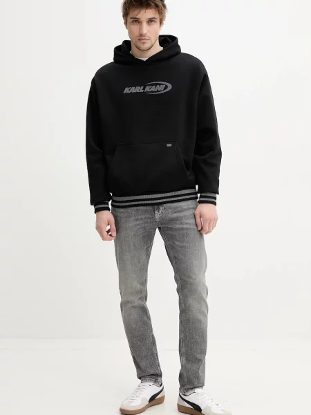 Свитер Karl Kani с капюшоном с принтом черный