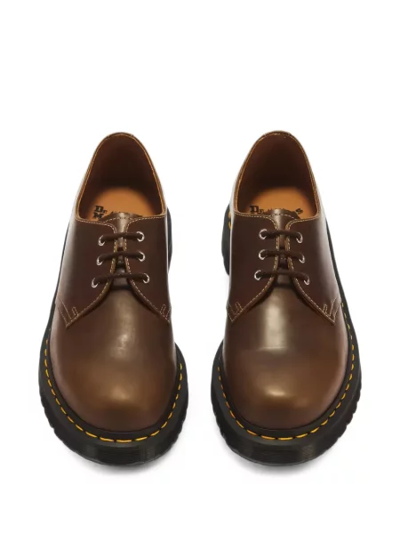 Šněrovací kožený derby Dr. Martens hnědý