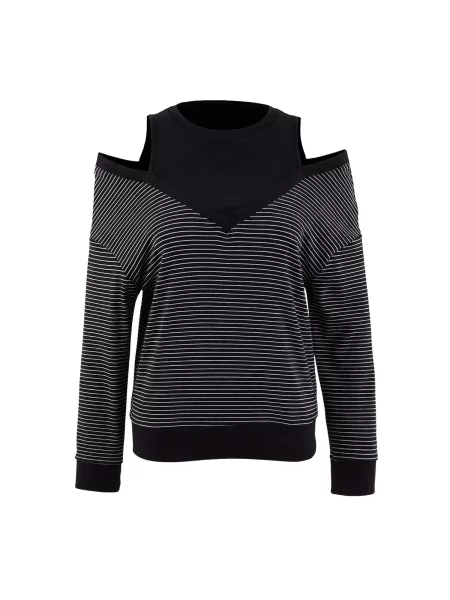 Trendyol Tricou negru alb