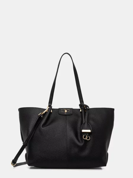 U.S. Polo Assn. torebka shopper z imitacji skóry ROYAL STEWART czarna