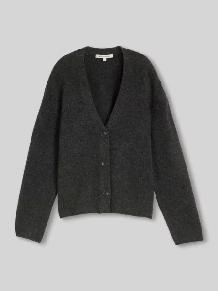 Kardigan o kroju regular fit z dekoltem w serek Tom Tailor Denim