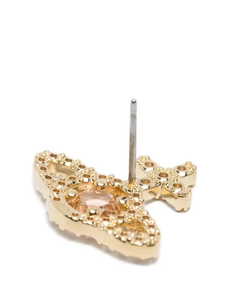 Cercei Vivienne Westwood de cristal auriu