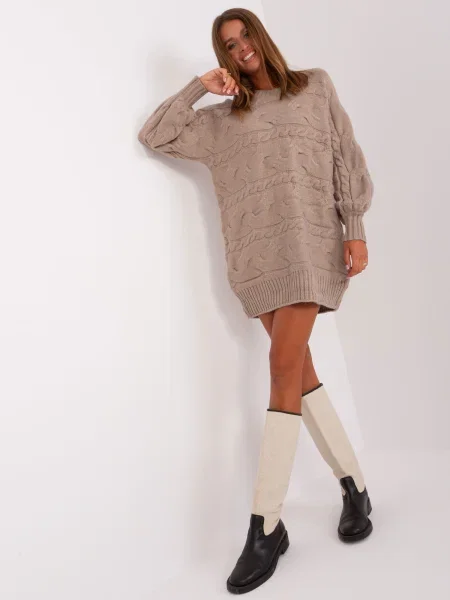 Pulover Fashionhunters bej