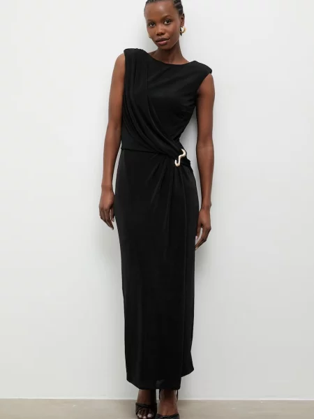 Answear.LAB rochie drapată negru