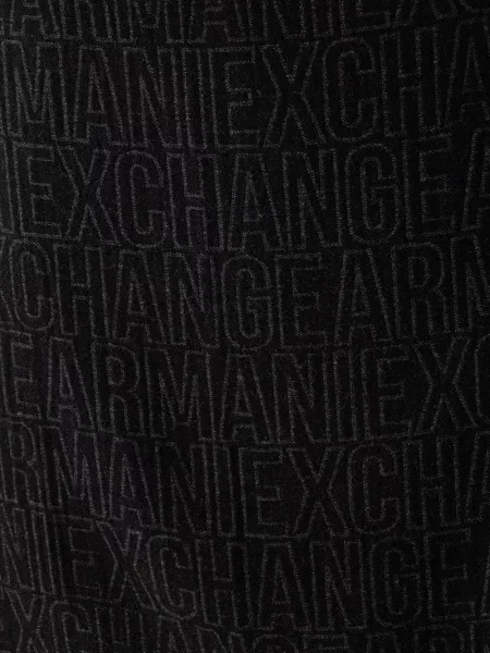 Fular Armani Exchange cu imagine negru