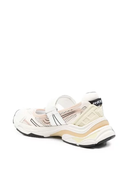 Sneakerși Ash chunky cu bretele alb